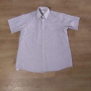 Van Heusen Men's Light Blue Casual Button Down Shirt